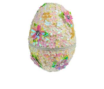 Beaded Egg with Chocolate Easter Eggs 16pcs.